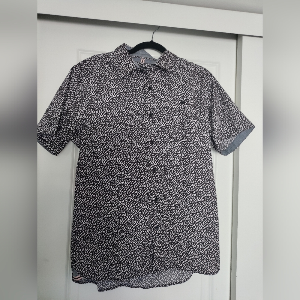⭐NWOT Vintage Design Sunrise Kingdom Men's Button Down Shirt Size M